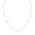 1.10ctw Diamond 14K Yellow Gold Station Necklace