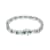 3.5 mm Lab Created Green Emerald and 1/6 ctw Diamond Rhodium Over
Sterling Silver Tennis Bracelet