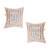 Diamond Accented 14K Rose Gold Over Sterling Silver Halo Stud Earrings