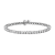 10K Rose Gold Over Sterling Silver 1.0 Cttw Round-Cut Diamond Tennis Bracelet