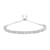 Rhodium Over Sterling Silver 1/4ct. TDW Diamond Bolo Bracelet