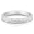 10K White Gold Over Sterling Silver 1/5ctw Diamond Channel-Set Band Ring
(H-I Color, I1-I2 Clarity)