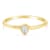 14K Yellow Gold Over Sterling Silver 1/20ctw Diamond Miracle Set Ring
(J-K Color, I1-I2 Clarity)
