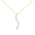 3.00ctw Baguette and Round Brilliant Cut Diamond 14K Yellow Gold Pendant
with Chain