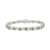 3.5 mm Lab Created Green Peridot and 1/6 ctw Diamond Rhodium Over
Sterling Silver Tennis Bracelet