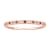 10k Rose Gold Vintage Style Ruby and Diamond Petite Stackable Band