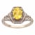 10k Yellow Gold Vintage Style Genuine Oval Citrine Filigree Ring