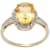 10k Yellow Gold Oval Citrine and Diamond Halo Ring