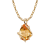 10k Yellow Gold Genuine Pear-shape Citrine Teardrop Pendant With Chain