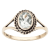 10k Yellow Gold Genuine Oval Prasiolite Split Shank Ring
