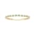 10k Yellow Gold Genuine Emerald and Diamond Petite Stackable Band