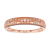 10k Rose Gold Milgrain Diamond Wedding Anniversary Band (1/5 cttw, H-I, I1-I2)
