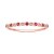 10k Rose Gold Genuine Ruby and Diamond Petite Stackable Band