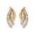10K Yellow Gold Diamond Earrings 1/6ctw