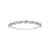 10k White Gold Genuine Round Tanzanite Stackable Twist Band