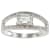 Sterling Silver Emerald-cut Prasiolite and Split-Shank Diamond Ring