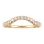 10k Yellow Gold Curved Diamond Wedding Band 1/5 cttw, H-I Color, I1-I2 Clarity