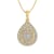 FINEROCK 1/2 Carat Diamond Tear Drop Pendant in 10k Yellow Gold (Silver
Chain Included)