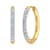 FINEROCK 1/4 Carat (ctw) Round White Diamond Ladies Hoop Earrings in 14K
Yellow Gold