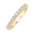 FINEROCK 1/2 Carat Natural Princess Cut Diamond Wedding Band Ring in 14K Gold