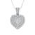 FINEROCK 1/2 Carat Diamond Heart Pendant Necklace in 14k White Gold
(Silver Chain Included)