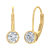 FINEROCK 3/4 Carat Diamond Lever-back Drop Earrings in 14K Yellow Gold -
IGI Certified