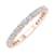 FINEROCK 1/2 Carat Diamond 3/4 Eternity Wedding Band Ring in 14K Rose Gold