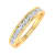 FINEROCK 1/2 Carat Diamond Wedding Band Ring in 14K Yellow Gold