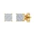 FINEROCK 10K Yellow Gold Diamond Stud Earrings (0.22 Carat)