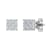 FINEROCK 10K White Gold Diamond Stud Earrings (0.22 Carat)