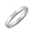 FINEROCK 14K White Gold 3mm Plain Wedding Band (Ring Size 9.75)