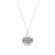 1/10ctw Diamond Virgo Zodiac Sign Pendant for Women Necklace in Silver