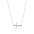 1/20ct TDW Diamond Religious Cross Pendant Necklace in 10k White Gold