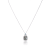 Gemistry Oval Cabochon Labradorite Pendant Necklace in Sterling Silver