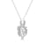 GEMistry White Topaz Stone 925 Sterling Silver 18 Inch Cable Chain
Pendant Necklace