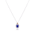 Gemistry Oval Cabochon Lapis Pendant Necklace in Sterling Silver