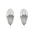 GEMistry Pear Labradorite Cabochon Gemstone Ribbed Stud Earrings in
Sterling Silver