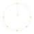 14K Yellow Gold 5 Stone Lab Grown Diamond by the Yard 18 Inch Station
Necklace With 2 Inch Extender