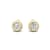 14K Gold Lab Grown Diamond Bezel Stud Earrings 1.0ctw