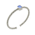 Chimento 18k Bracelet Stretch Gems in white gold with topaz