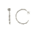 Chimento 18K Bamboo Regular Earrings in white gold with diamond accents