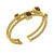 Chimento 18K Bracelet Stretch Gems in yellow gold with smoky quartz and citrine