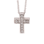 14KT Gold 1/3 CTTW Natural Diamond Cross Pendant