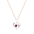 Dazzlingrock Collection Ruby and Diamond Double Heart Pendant with Chain
in 10K Gold