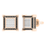 Dazzlingrock Collection 0.12ctw White Diamond Stud Earrings in 10K Rose
Gold in Push Back