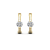 1.00 d.e.w cts Bella Moi Moissanite Hoop Earrings