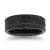 Tungsten Black Ion Plating Brick Pattern Mens Band