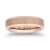 Tungsten Beveled Edge Rose Ion Plating Mens Band