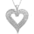 White Diamond 10K Gold Heart Pendant 0.50 CTW