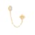 MFY x Anika Yellow Gold over Sterling Silver with 1/20 Ctw Lab-Grown
Diamond Single Earring